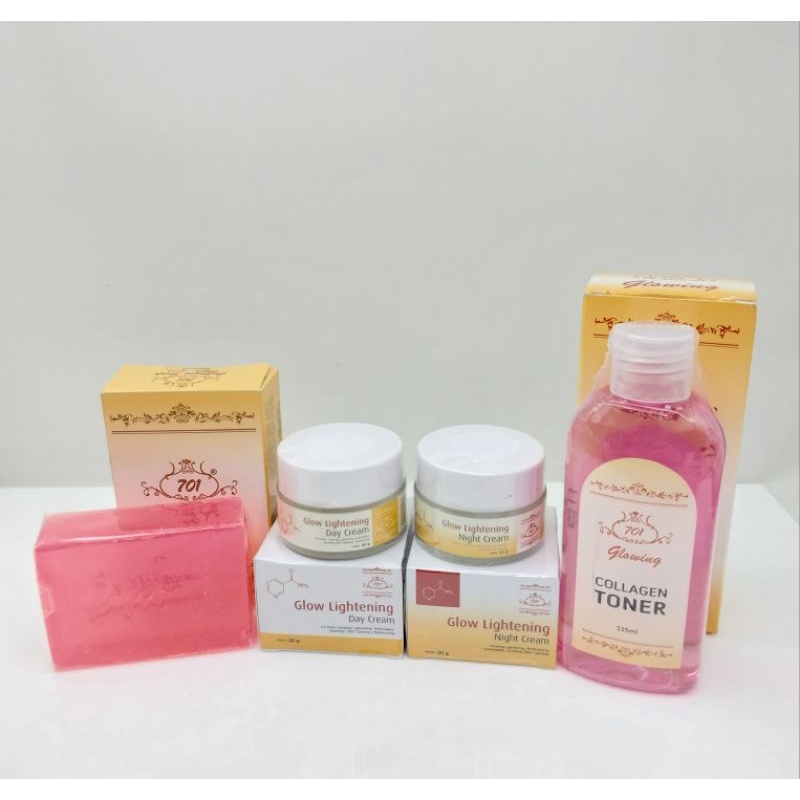PAKET HEMAT 4in1 CREAM COLLAGEN 701 DAY&NIGHT | TONER 701 | SABUN BATANG 701 BPOM