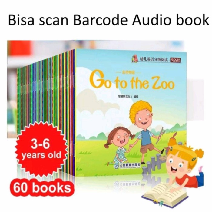 

Harga!! Buku Bacaan Cerita Anak English, audio de, 60 pcs