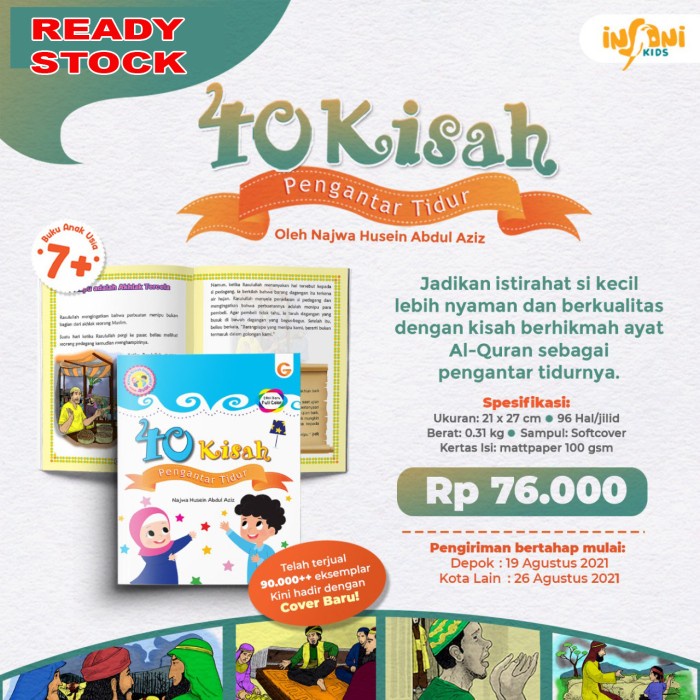 

Update!! Buku Anak : 40 Kisah Pengantar Tidur Insani Kids
