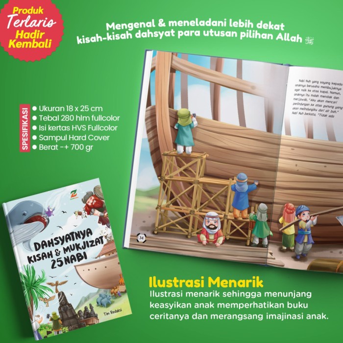 

Terlaris!! Buku cerita anak Kisah-Kisah Teladalam Al-Quran nus audio