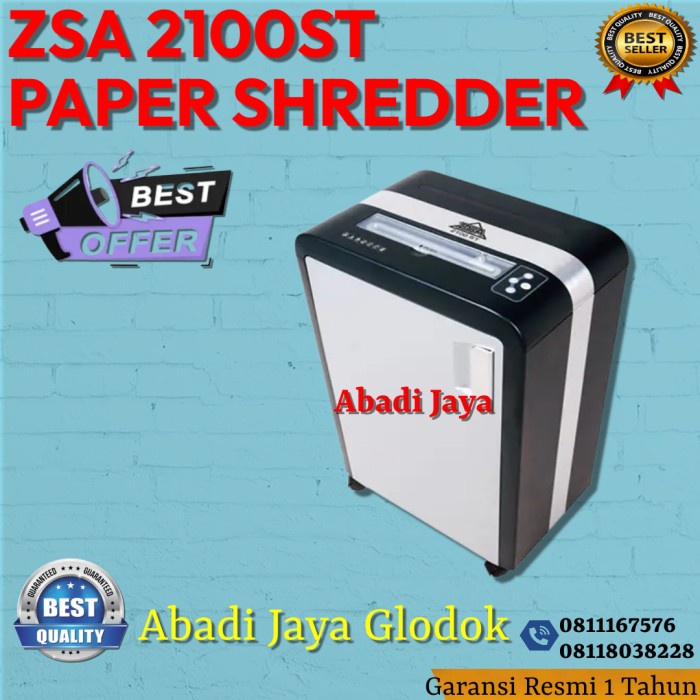 

Zsa 2100St Paper Shredder