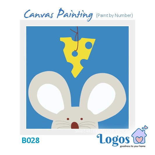 

TERLARIS Children Canvas Painting Lukisan Kanvas Anak Paint by Number Cat Lukis