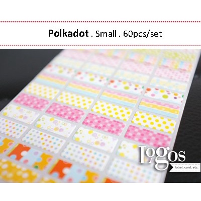 

TERLARIS Polkadot Sticker. Name Label Small. Stiker fancy cocok untuk nama dewasa juga anak buku,