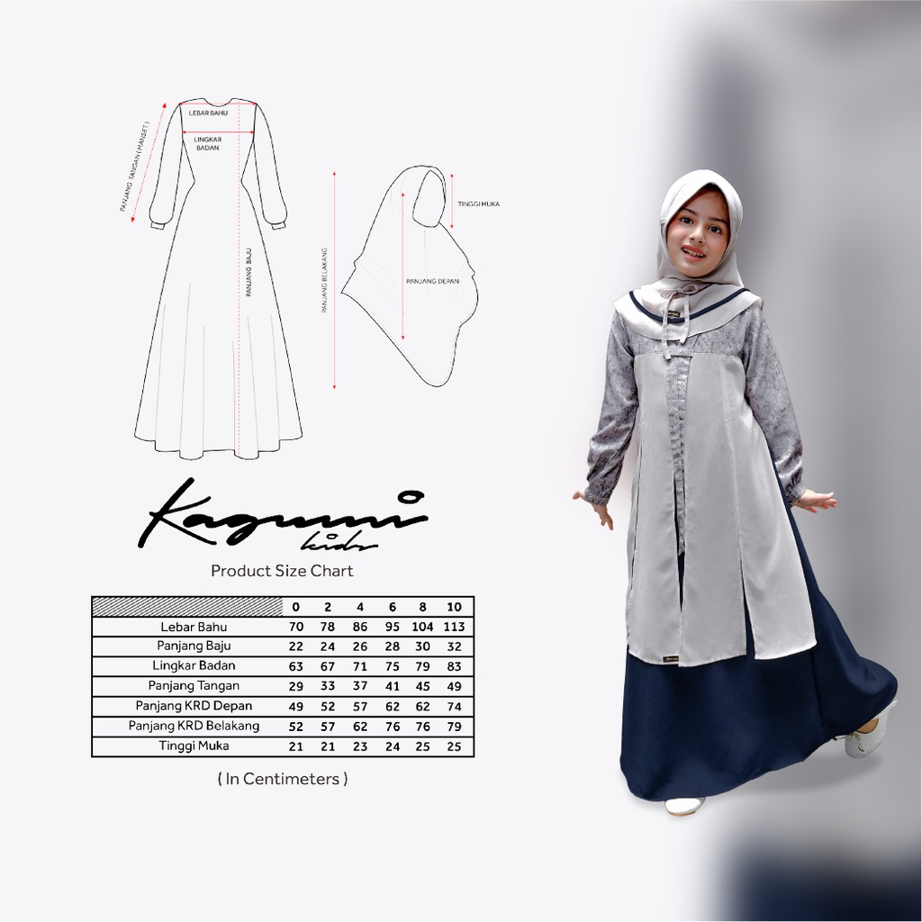 [SYAR'I TILL JANNAH] Ethica Elfa Sarimbit Keluarga Elfa 263 Mood Indigo Dress Couple Kondangan