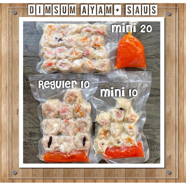 

Ready Dimsum ayam isi 10 / 20 + Saus