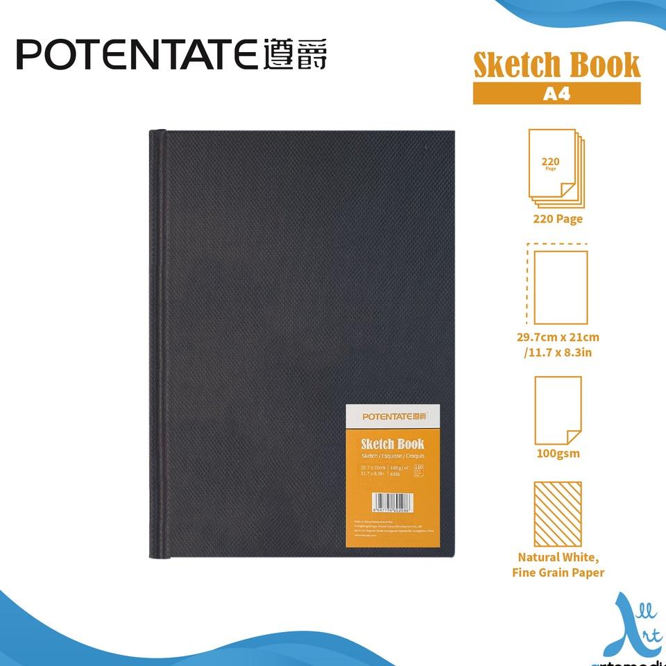 

Buku Sketsa Potentate Hard Cover A4 Stitch Bound Sketchbook