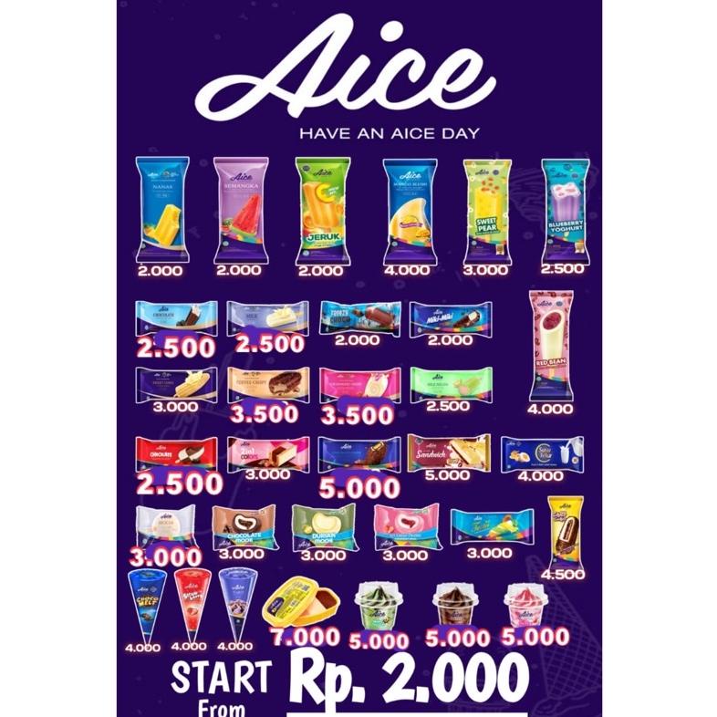 

Ready Ice Cream Es Krim AICE Tangerang Murah KHUSUS INSTAN (2/3)