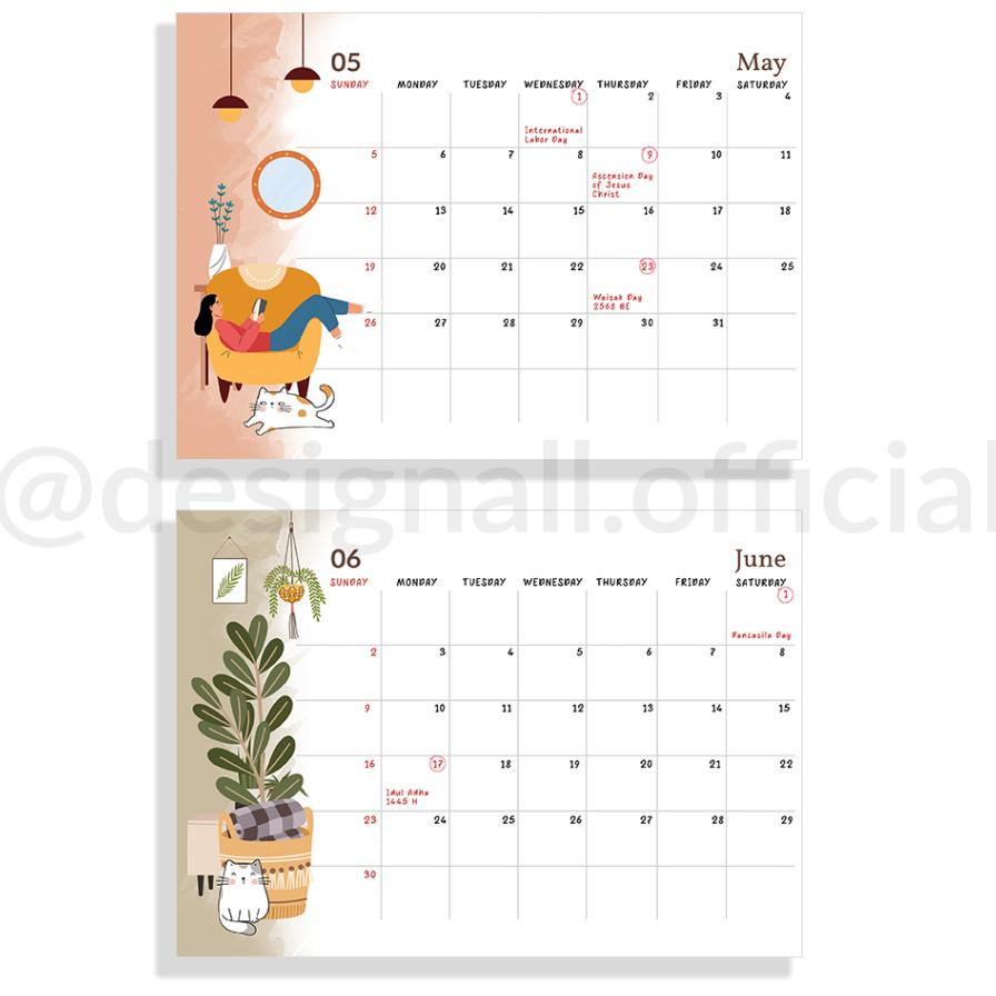 

Designall Kalender 2024 Aesthetic Meja / Kalender Duduk Spiral Fm (Free Dec 2023)