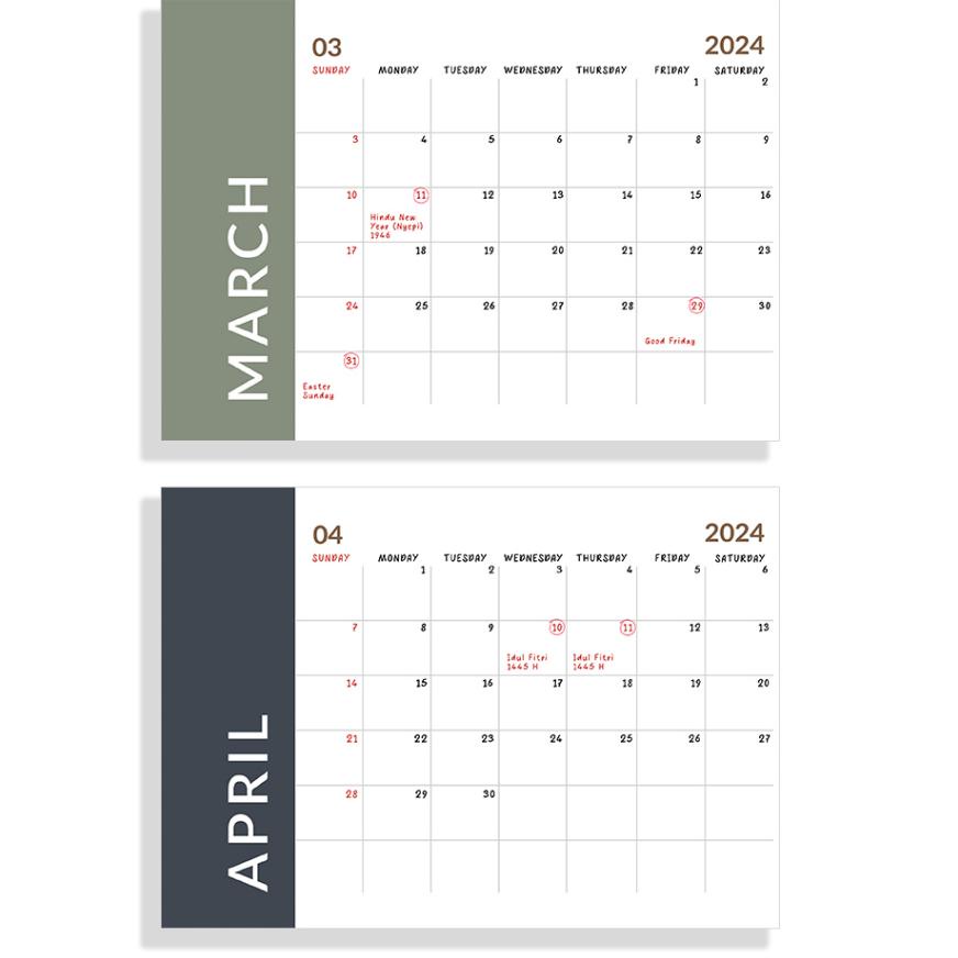 

Designall Kalender 2024 Aesthetic Meja / Kalender Duduk Spiral Wp (Free Okt - Nov - Dec 2023)