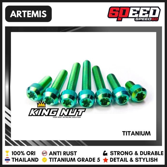 READY BAUT TITANIUM BREKET SELANG REM BELAKANG YAMAHA NMAX AEROX XMAX  BERGARANSI