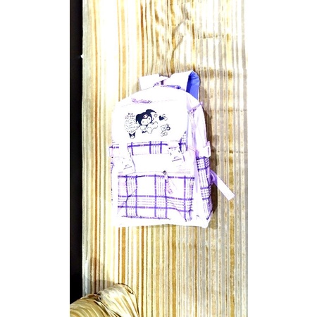 TAS RANSEL ANAK PEREMPUAN UNGU REAL PICT