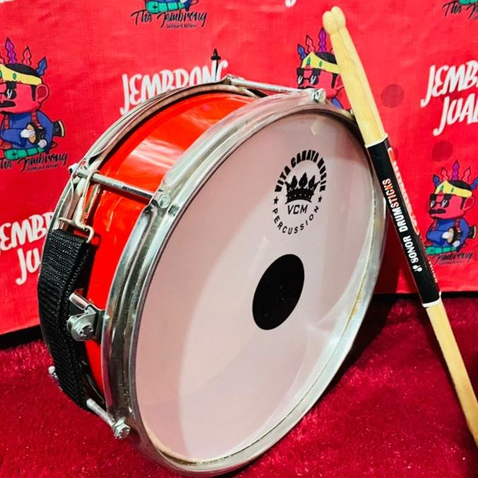 SNARE DRUM 12 INC MURAH FREE STIK SNARE SUPPORTER ALAT BANGUNIN SAHUR