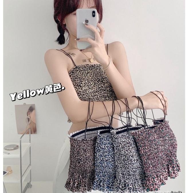 Tank Top Bra Wanita Model Kerut Tanktop Wanita Dengan Busa 939