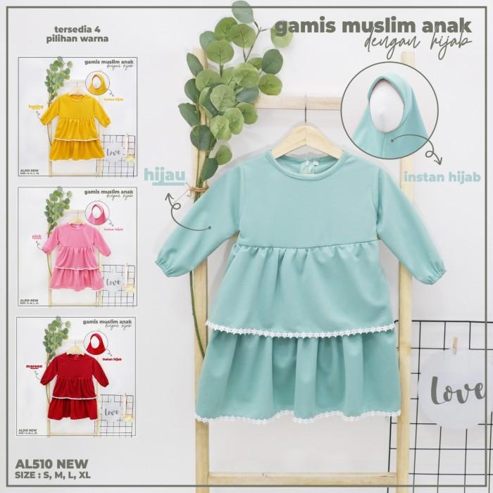 BISA COD - BAJU MUSLIM BAYI PEREMPUAN / GAMIS BALITA PEREMPUAN UNTUK 3 - 18 BULAN