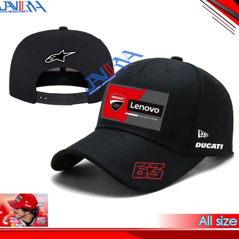 Gratis Ongkir Se Indonesia  Topi Baseball Original Ducati Lenovo Bagnaia63 ||