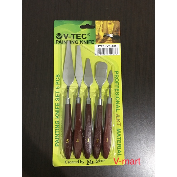 

PISAU PALET VT-005 / PAINTING KNIFE SET 5 ORIGINAL TERBARU