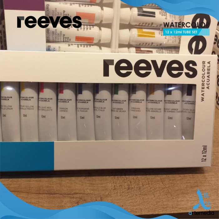 

CAT AIR REEVES WATERCOLOR TUBE 12X12ML COLOR PAINT SET ORIGINAL TERBARU