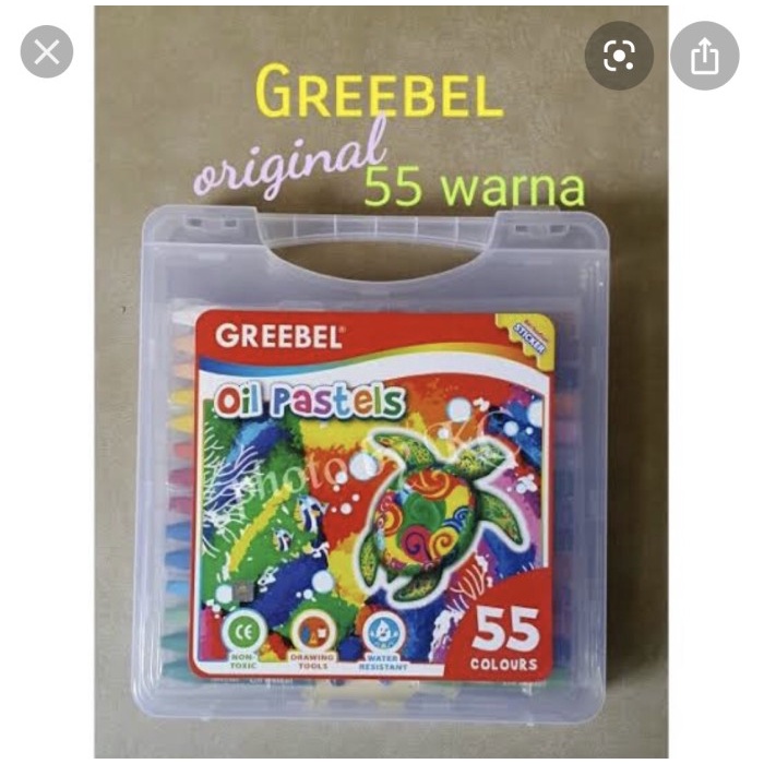 

CRAYON GREEBEL 55 WARNA OIL PASTEL ORIGINAL TERBARU