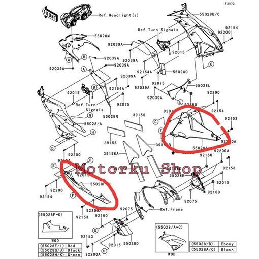 Fairing Bawah Zx6R Original