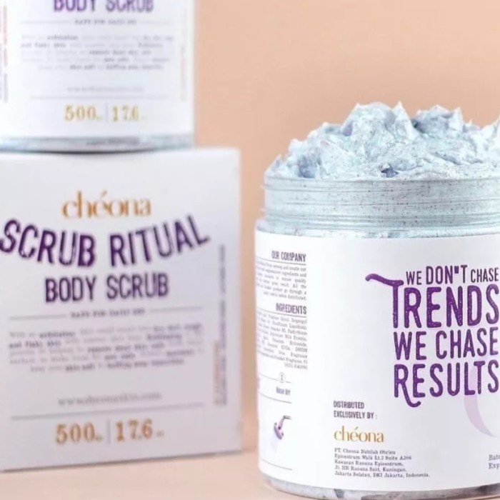 Body Scrub - Cheona Ritual Body Scrub 500Gr Pelembab Masker Tubuh