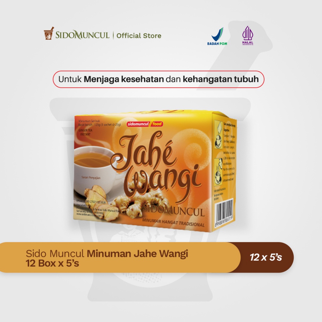

SidoMuncul Jahe Wangi / Doos - 12 Box