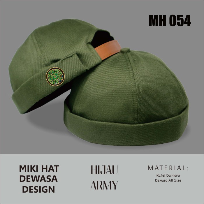 Topi Peci Miki Hat Premium Desain Artefak Kupluk Songkok