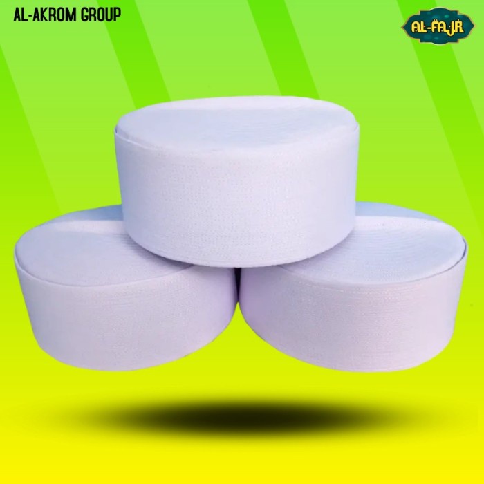 Peci Songkok Kopiah Haji Putih Polos / Peci Putih Polos