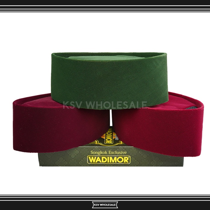 Peci Songkok Kopiah Wadimor Ac Merah Maroon Tinggi 9,10