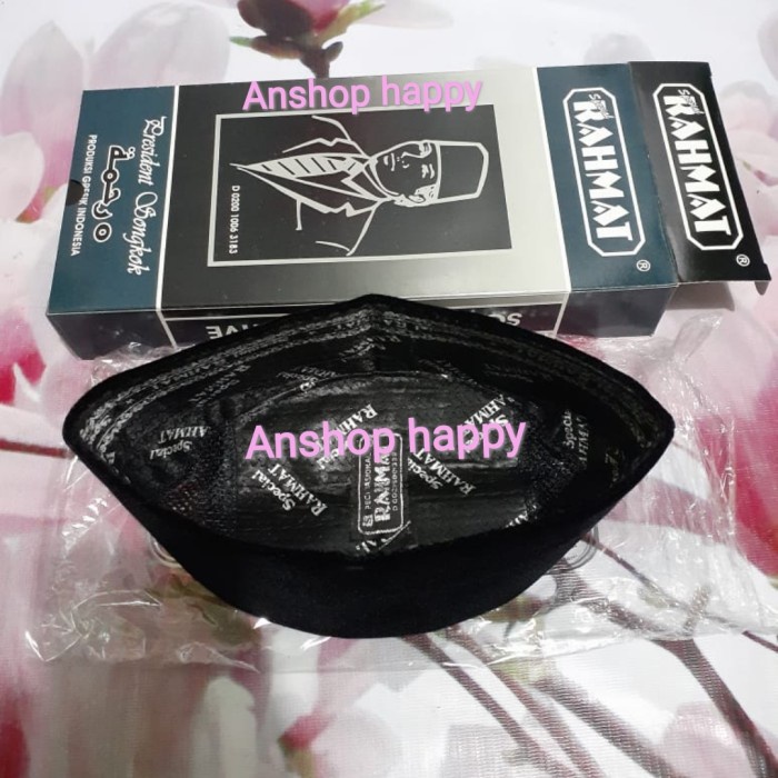 Best Peci Hitam Ac/ Kopyah Songkok Peci Rahmat Ac Hitam