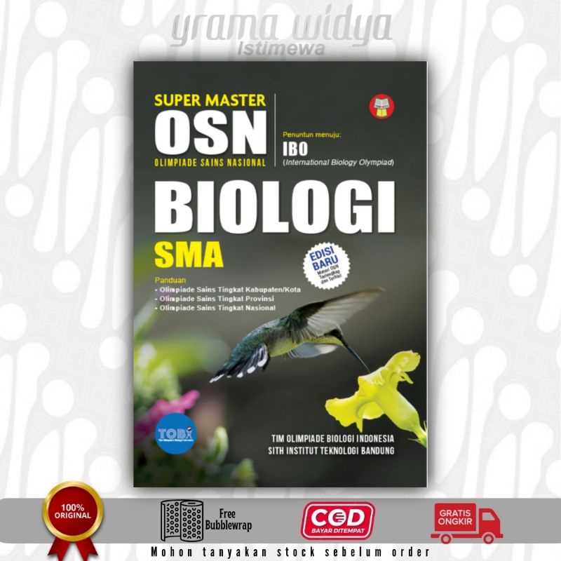 SUPER MASTER OSN/KSN (KOMPETISI SAINS NASIONAL) BIOLOGI SMA/MA, YRAMA WIDYA