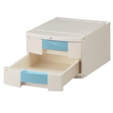

(Khusus Batam) Tray BOX Two Drawer for A4 (with key) A4 290 x 360 x 205 mm - Blue