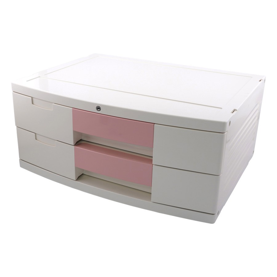 

Tray BOX Two Drawer for A3 (With Key) 470 x 360 x 205 mm - Pink