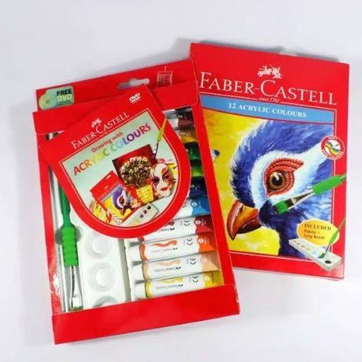 

Acrylic Colour Set 12 Faber Castell / Cat Acrylic Set 12