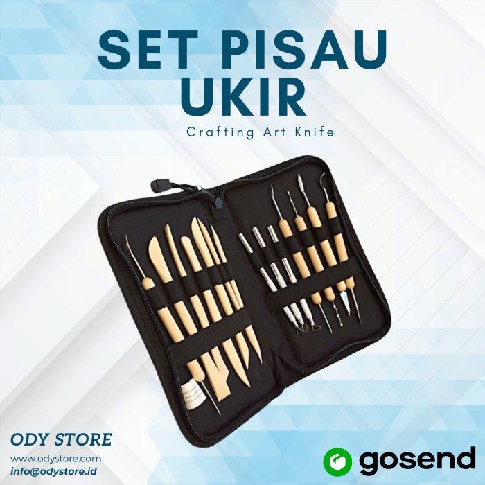 

Set Pisau/Pahat Ukir Alat Ukir Tembikar Clay Pottery Sculpting 30 Pcs