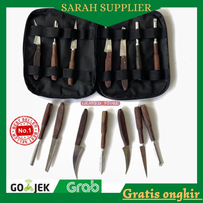 

Pisau Ukir Buah Dan Sayur/ Pisau Garnish /Pisau 1Set Isi 7 + Dompet