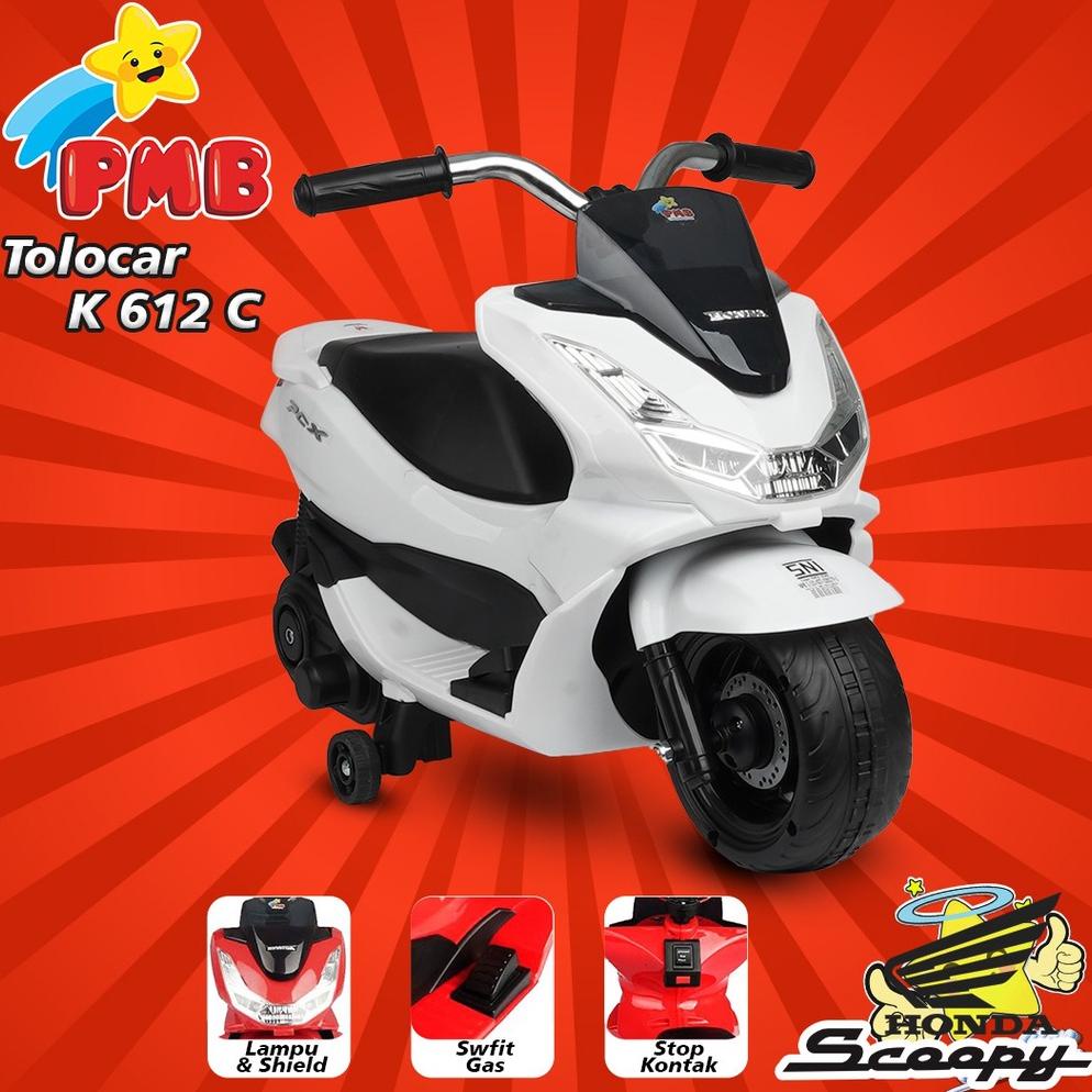 Mainan Anak Motor Aki Mini PCX mini PMB K 612 C // PCX mini Anak // Kado ulang tahun anak