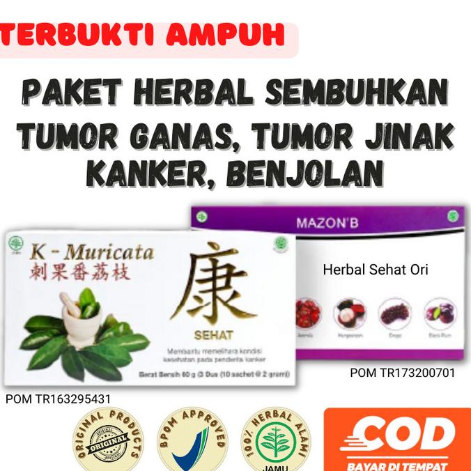 

Obat Herbal Tumor Ganas Tumor Jinak Kanker Benjolan Mazon B K Muricata