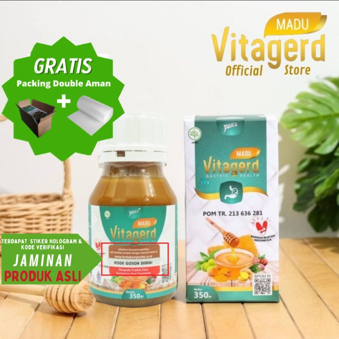 

MADU VITAGERD ORI HERBAL ALAMI ATASI GERD MAAG KRONIS TUKAK LAMBUNG
