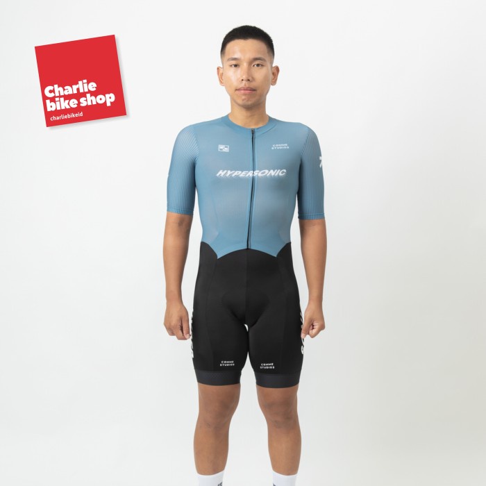 Promo Comme Studios Hypersonic 2.0 Short Sleeve Man Pria Skinsuit Aerosuit
