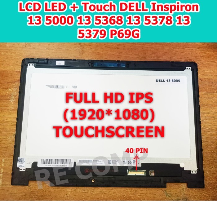 LCD LED + Touch DELL Inspiron 13 5000 13 5368 13 5378 13 5379 P69G FHD