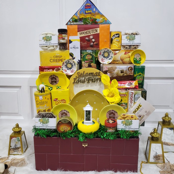 

((((()paling dicari] Paket Dekorasi Lebaran Idul Fitri Hampers Parcel Jumbo Kue Kering 052