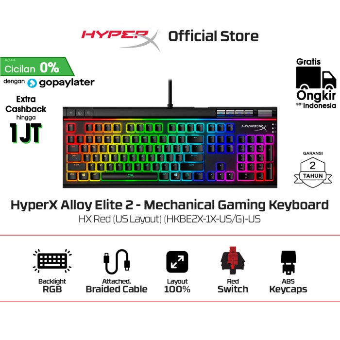 HyperX Keyboard Gaming Alloy Elite 2 Mechanical