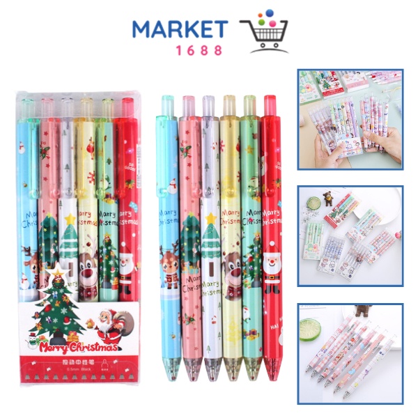 

Market1688 Pulpen Gel 0.5mm 6Pcs Pen Bolpoin Tinta Gel Cair Model Cetekan Isi 6 Pcs Pena Aesthetic