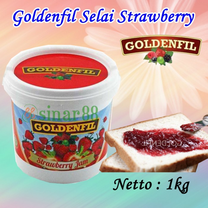 

] Goldenfil Selai Strawberry 1kg