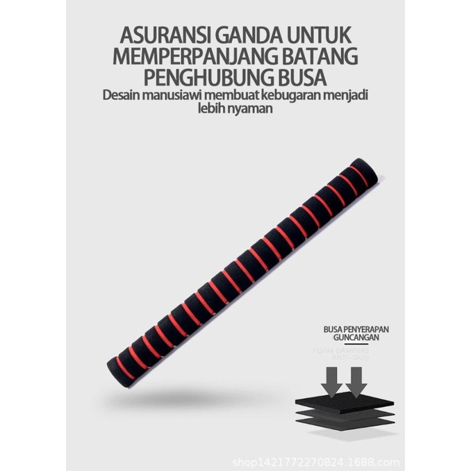 Dumbbell Barbel set peralatan fitness 30kg bisa disambung Tiang Angkat