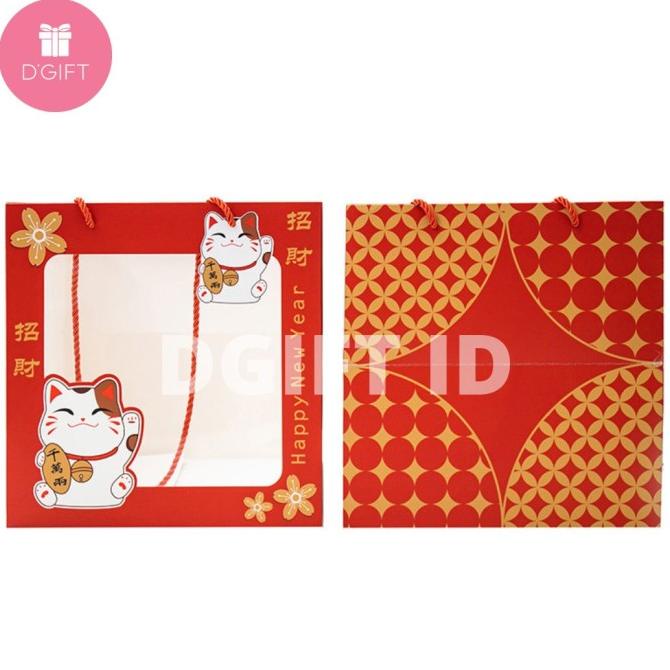 

PREMIUM Paperbag CNY Tas Hampers Goodie Bag Imlek Paperbag box Sincia