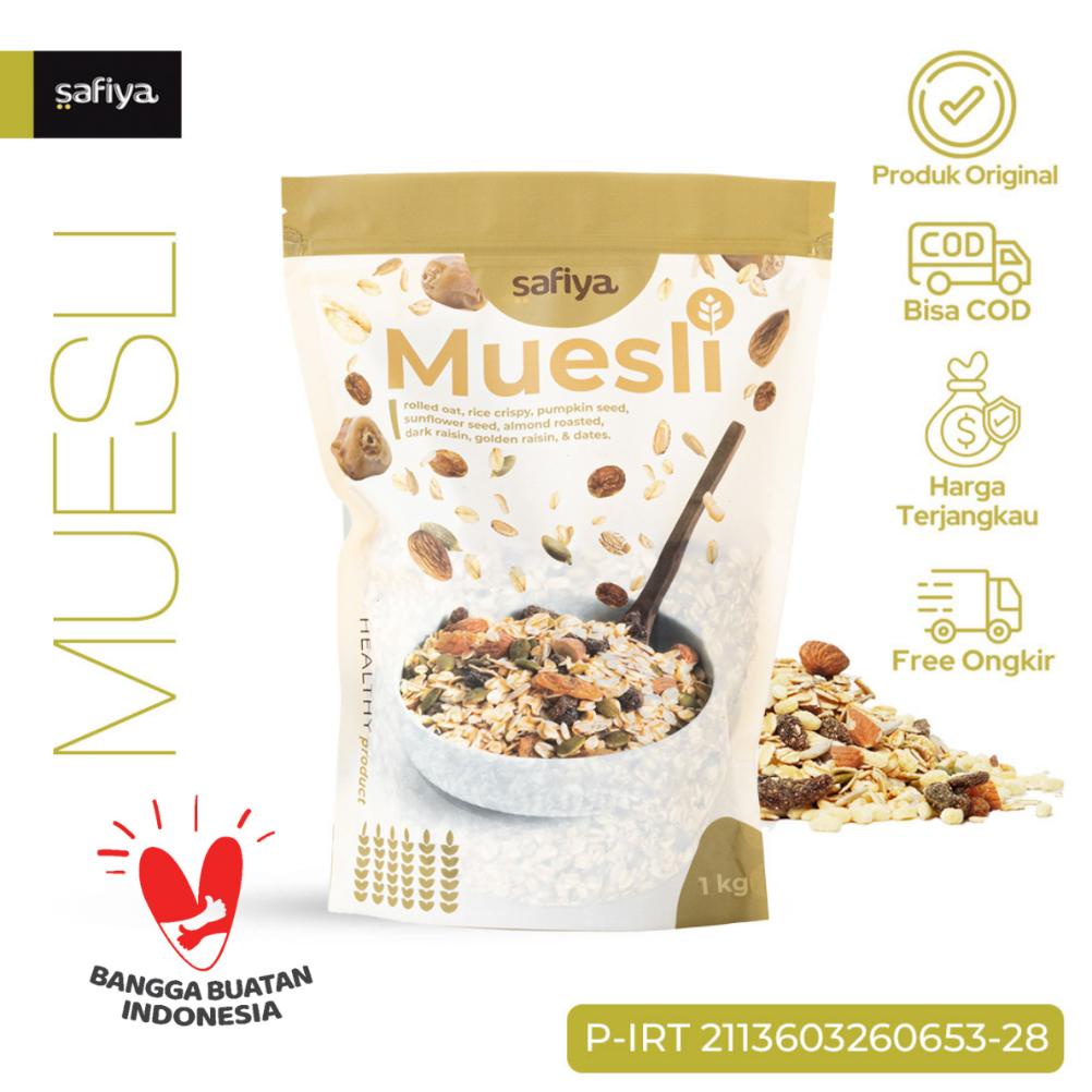 

Ready Muesli Fruit and Seed 1 Kg Sereal Sehat Authentic Safiya Food