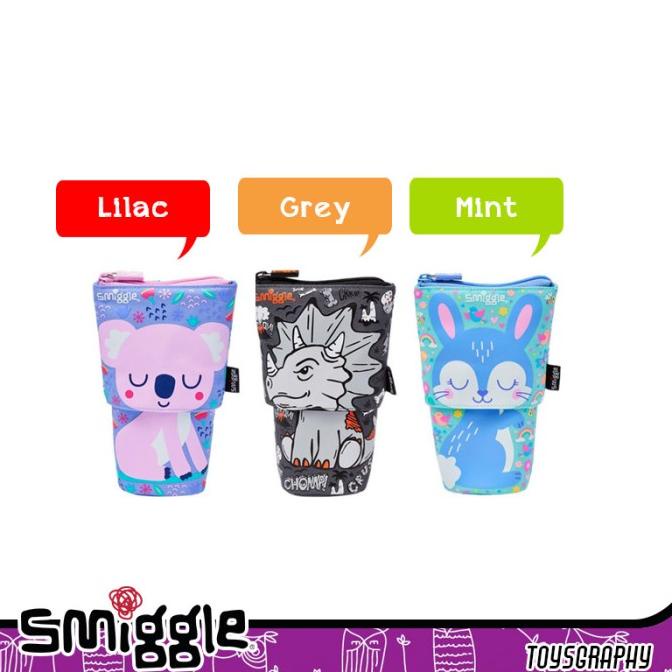 

Smiggle Pencil Case Slide Stand Animalia Transform Tempat kotak pensil