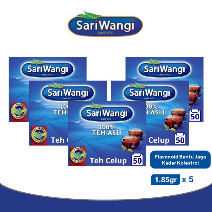 

Ready Sariwangi Teh Hitam Asli 1.85g Isi 50 Multipack (Isi 5)