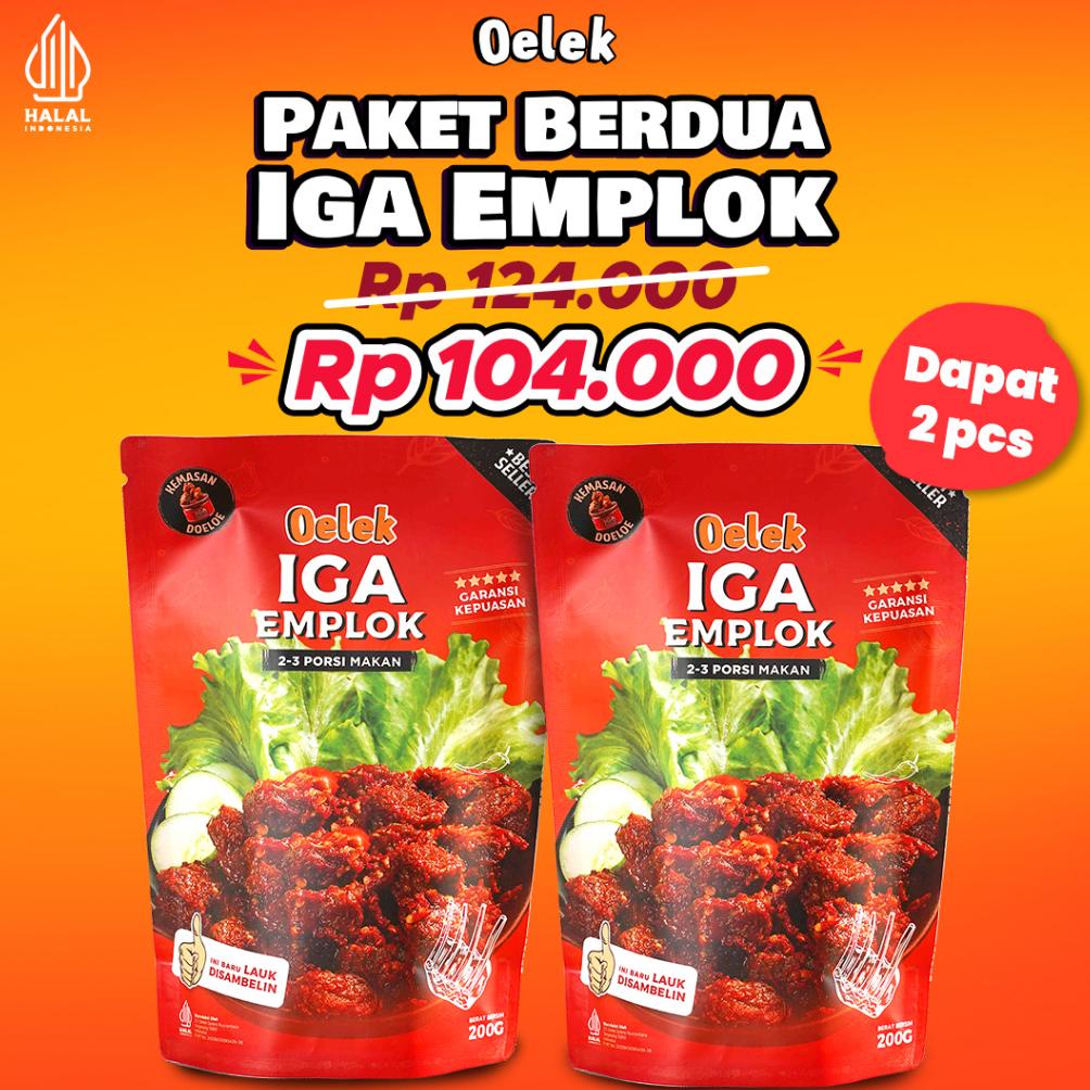 

Ready Paket Berdua Iga Emplok Oelek - 2 Pack Iga Emplok / Iga Mercon / Iga Sambal / Oseng Iga